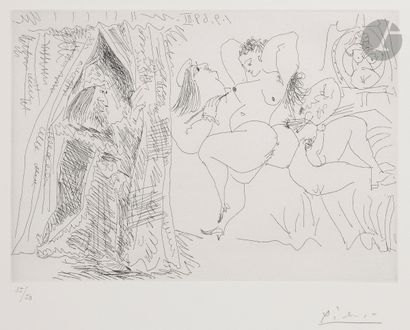 Pablo Picasso (1881-1973) Raphaël et la Fornarina,...