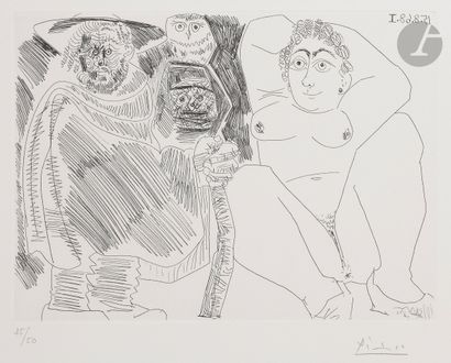 Pablo Picasso (1881-1973) Grosse prostituée,...