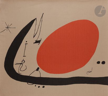  Joan Miró (1893-1983) Ma de proverbis. 1970. Lithographie en couleurs. Très belle...