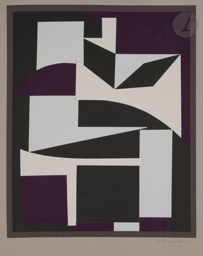 null Victor Vasarely (1906-1997)
Composition.
Sérigraphie en couleurs. 
Épreuve sur...