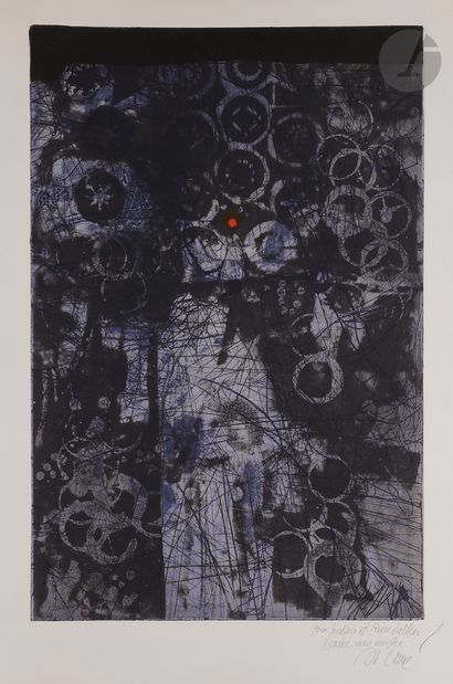 null Antoni Clavé (Catalan, 1913-2005
)Stars and Signs. 1969. 
Etching, aquatint,...