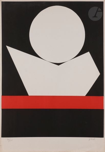 null Émile Gilioli (1911-1977)
Affiche pour le Salon de Mai. 1973. 
Lithographie...