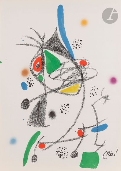 null Joan Miró (1893-1983)
Maravillas con variaciones acrosticas, pl. 4. 1975.
Lithographie...