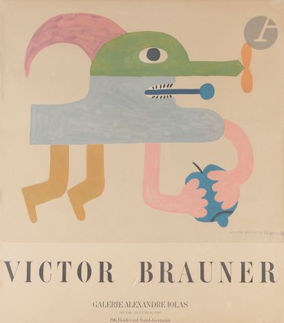 null Victor Brauner (1903-1966) (d’après)
Affiche pour une exposition à la galerie...