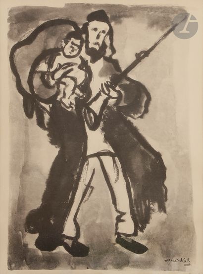 null MANÉ-KATZ (1894-1962) 
La révolte d’un innocent 
Lithographies encadrées. 
4...