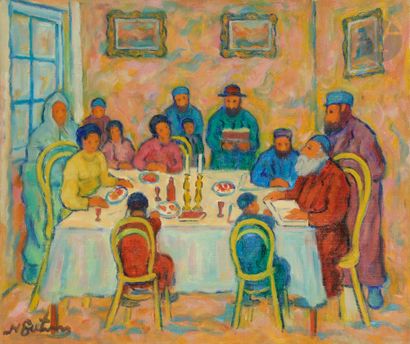 Nathan GUTMAN (1914-1978) 
Table du Shabbat...