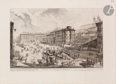 null Giambattista Piranesi (1720-1778) 
Veduta di Piazza di Spagna. (Vue de la place...