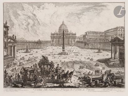  Giambattista Piranesi (1720-1778) Veduta della Basilica, e Piazza di S. Pietro in...