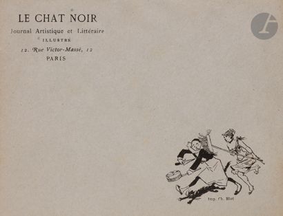 null Chat Noir 
Deux enveloppes à l’adresse du Chat Noir, Journal Artistique et Littéraire...