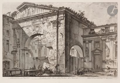null Giambattista Piranesi (1720-1778) 
Veduta dell’ Atrio del Portico di Ottavia....