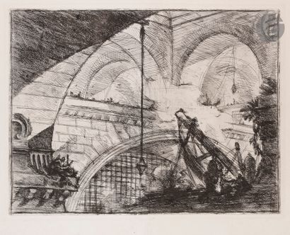 null Giambattista Piranesi (1720-1778) 
L’Arc décoré d’une coquille. (Pl. XI des...