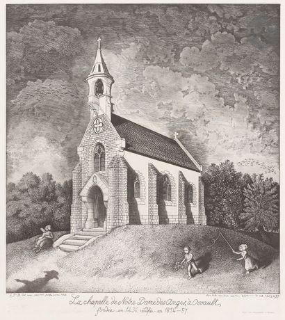 null Emmanuel Phelippes-Beaulieux (1829-1874) 
La Chapelle de Notre Dame des Anges,...