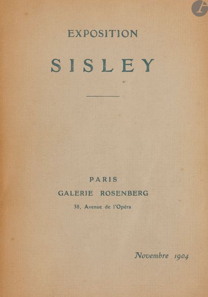 null [SISLEY (Alfred)].
Exposition d’une cinquantaine d’œuvres de Sisley. Faisant...