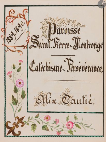 null [PARIS]. [MONTROUGE (Saint-Pierre de)]. [SAUTIÉ (Alix)].
Catechism of PerseveranceFrance
,...
