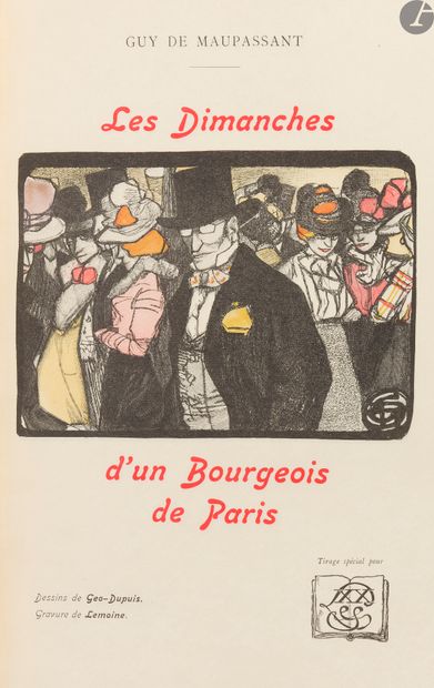 null MAUPASSANT (Guy de).
Les Dimanches d’un Bourgeois de Paris.
Paris : Librairie...