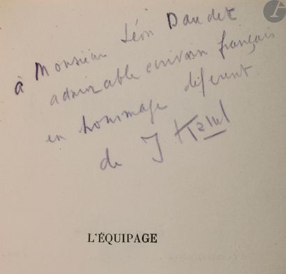 null KESSEL (Joseph).
L’Equipage.
Paris : Éditions de la Nouvelle Revue Française,...