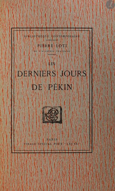 null LOTI (Pierre).
Les Derniers jours de Pékin.
Paris : Calmann-Lévy, [1902]. —...