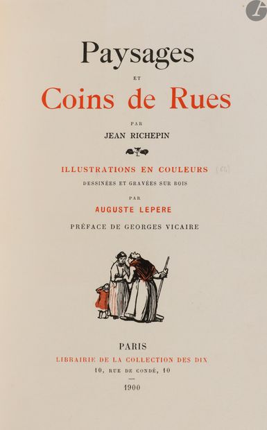 null RICHEPIN (Jean) – LEPÈRE (Auguste).
Paysages et Coins de Rues… Préface de Georges...