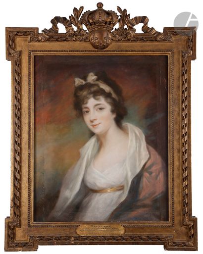 null John James MASQUERIER (Chelsea 1778 - Brighton 1855)
Portrait présumé de Miss...