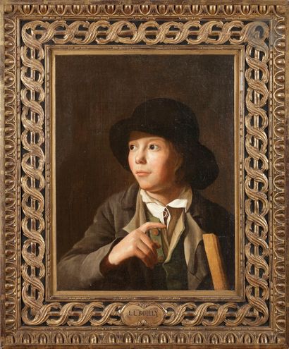 null École Suisse du XIXe siècle, 
d’après François FERRIERE
Jeune garçon au chapeau,...