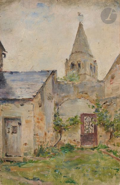  Georges MOREAU DE TOURS (1848-1901) Visage d’homme Toile 22,5 x 18,5 cm Provenance :...