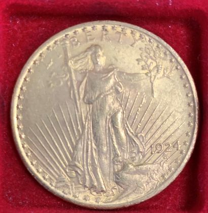  1 Pièce de 20 Dollars en or. Type Saint Gaudens. 1924 