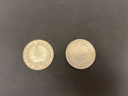 null 2 pièces de 5 Francs.en argent Type Louis Philippe. 1831 - 1840