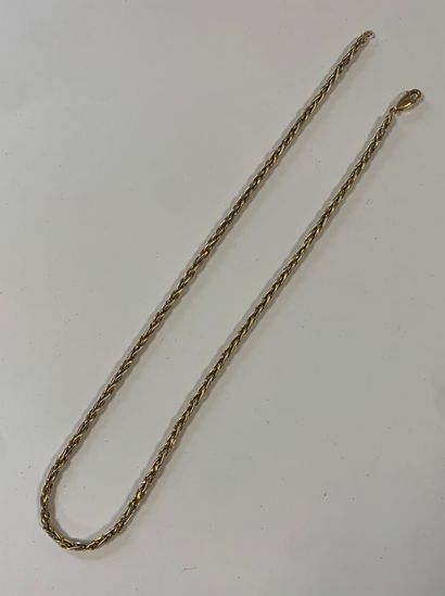 Collier 3 ors (18K). Poids 25,2 g