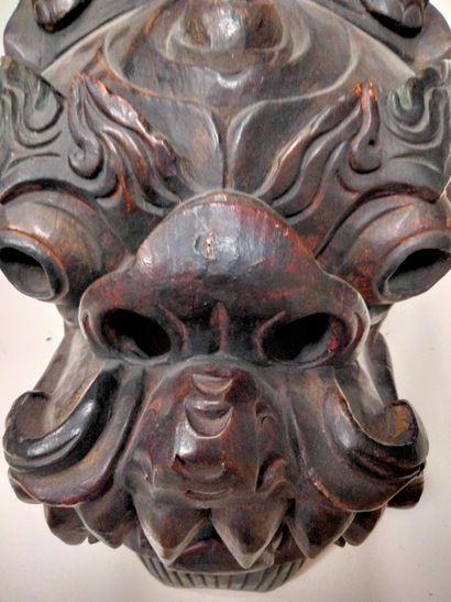 null Set of 4 ritual masks, Tibet or Nepal, 20th
centuryWood. Including:
- 2 masks...
