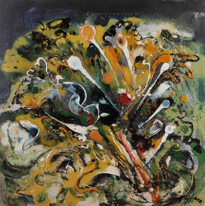 null Emile HECQ [belge] (1924-2008)
Jardin, 1967
Technique mixte sur toile.
Signée...