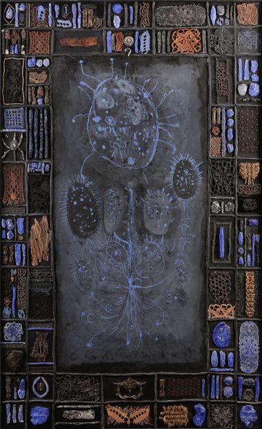 null Fred KLEINBERG (né en 1966)
Lumière de cendres, 1994
Technique mixte et collage...