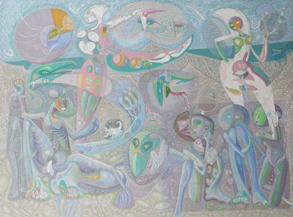null Jacques ARLAND (1929-2018)
Composition
Huile sur toile.
97 x 130 cm