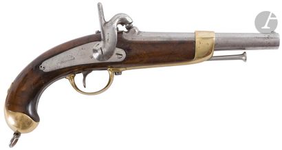 null Pistolet de cavalerie d’essai type 1842 à percussion.
Canon rond (piqûres),...
