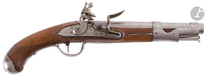 null Pistolet à silex de cavalerie modèle 1763-1766 de fabrication révolutionnaire....