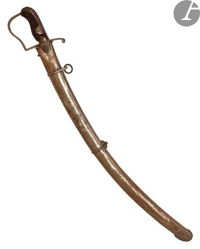 German cavalry saber. Leather covered handle....
