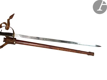 null English artillery officer saber model 1822. 
Handle covered with stingray with...