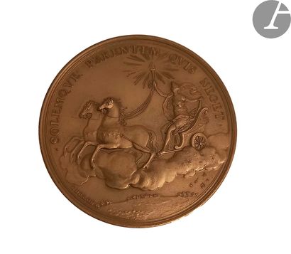 null Bronze medal with the profile of the Princess of Conti by F. Cheron. 
Obverse:...