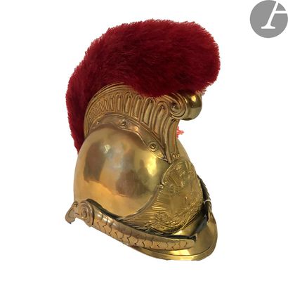 null Helmet of fireman of Haudivillers 
Bomb and plate with the Eagle on radiant...