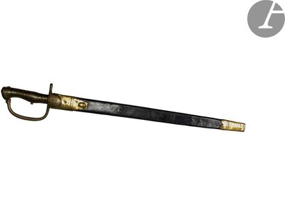 null British bayonet sword model 1801. 
Bronze handle with spring, single-branch...
