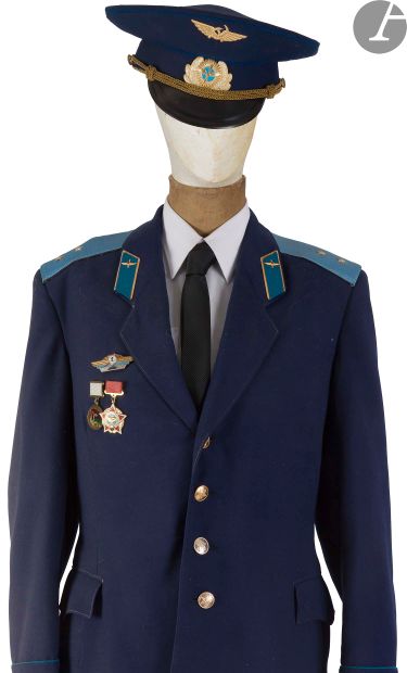 Mannequin of Soviet Air Force personnel....
