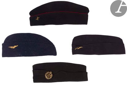 Five headdresses: - Two air force caps. -...