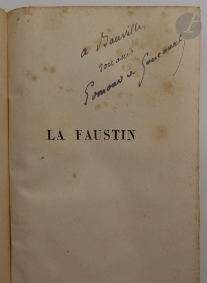 null GONCOURT (Edmond).
La Faustin.
Paris : G. Charpentier, 1882. — In-12, demi-toile...