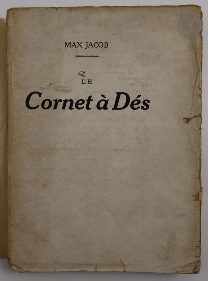 null JACOB (Max).
Le Cornet à Dés.
[Paris : l'auteur, 1917]. — In-8, broché.
Édition...