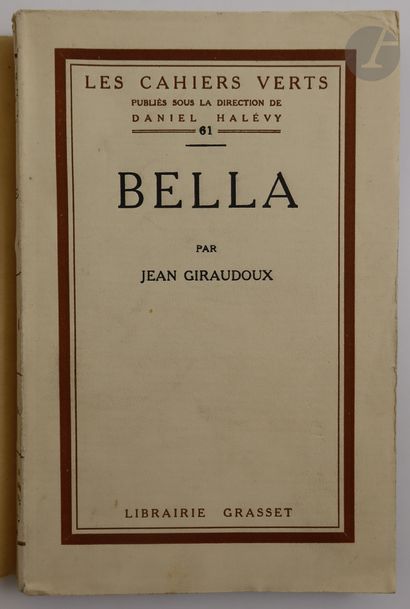 null GIRAUDOUX (Jean).
Bella.
Paris : Bernard Grasset, 1926. — In-8, broché, sous...