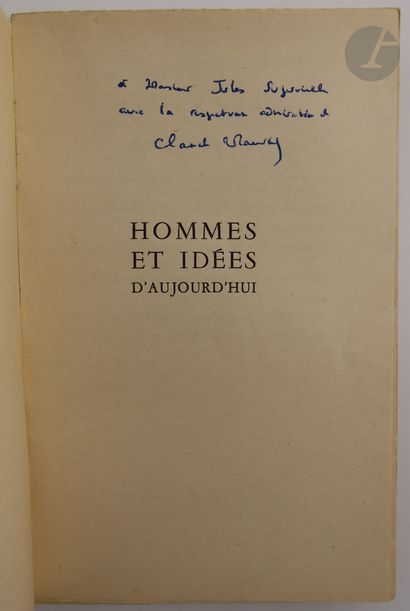 null MAURIAC (Claude).
Hommes et idées d'aujourd'hui. Alain. Barrès. Camus. Breton....