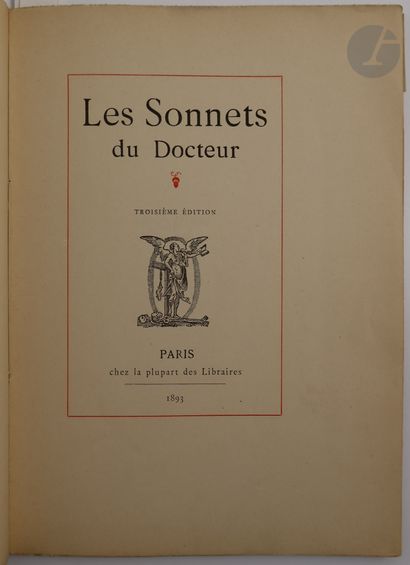 null [CAMUSET (Georges)].
Les Sonnets du Docteur.
Paris : chez la plupart des libraires,...