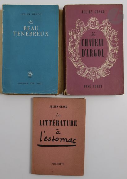 null GRACQ (Julien).
Ensemble de 3 ouvrages :


- AU CHÂTEAU D'ARGOL. Paris : José...