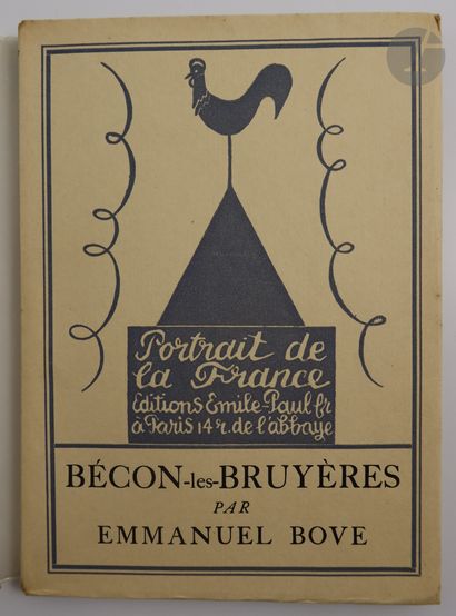 null BOVE (Emmanuel).
Ensemble de 2 ouvrages : 


- BÉCON-LES-BRUYÈRES. Paris : Émile-Paul...