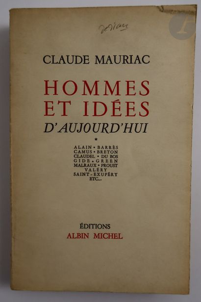 null MAURIAC (Claude).
Hommes et idées d'aujourd'hui. Alain. Barrès. Camus. Breton....