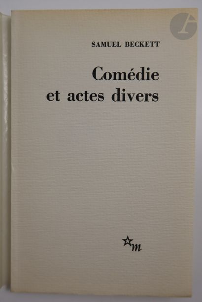 null BECKETT (Samuel).
Ensemble de 4 ouvrages :


- COMÉDIE ET ACTES DIVERS. Paris...